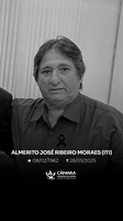 🕊️ NOTA DE PESAR – ALMERITO JOSÉ RIBEIRO MORAES (“ITI”)