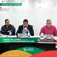 Câmara Municipal de Lajinha realiza 1ª Sessão Extraordinária de 2025